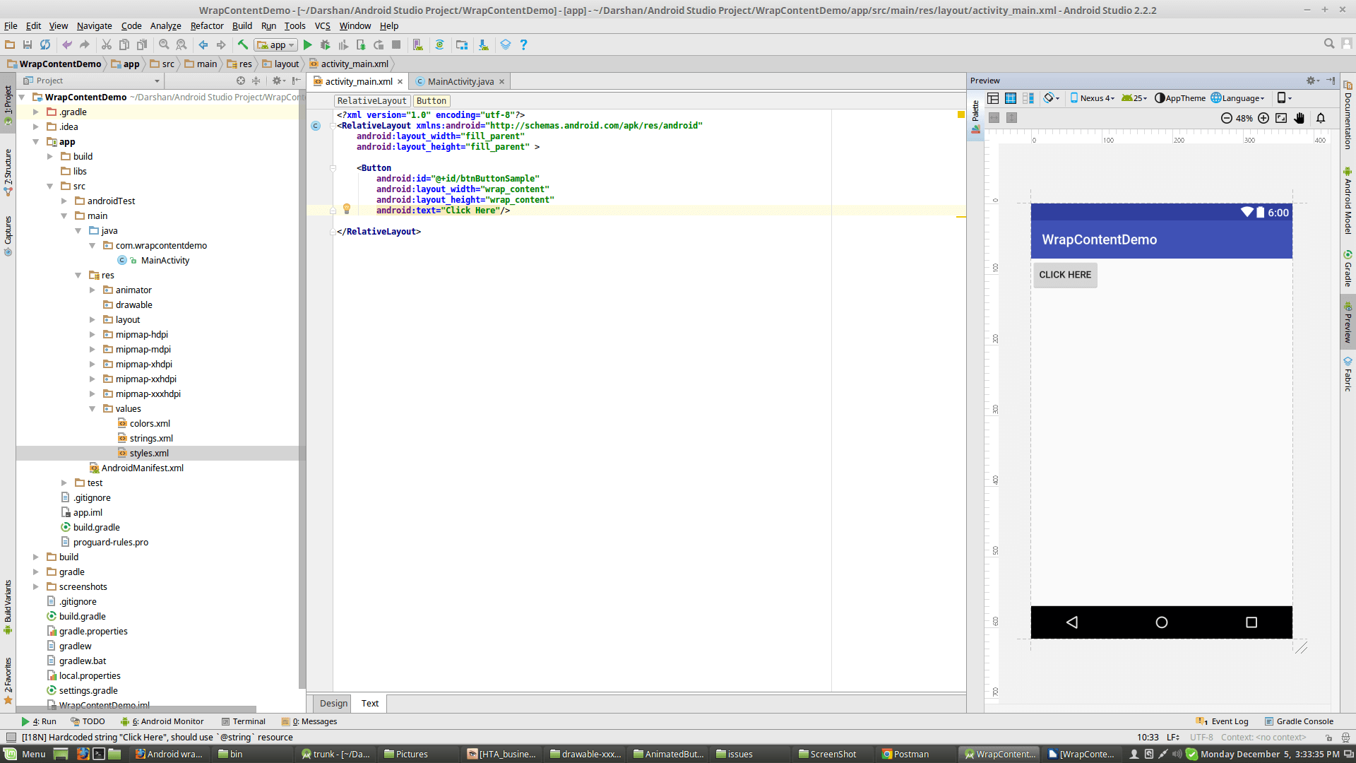 How to Use Android Wrap_Content For Wrapping Contents