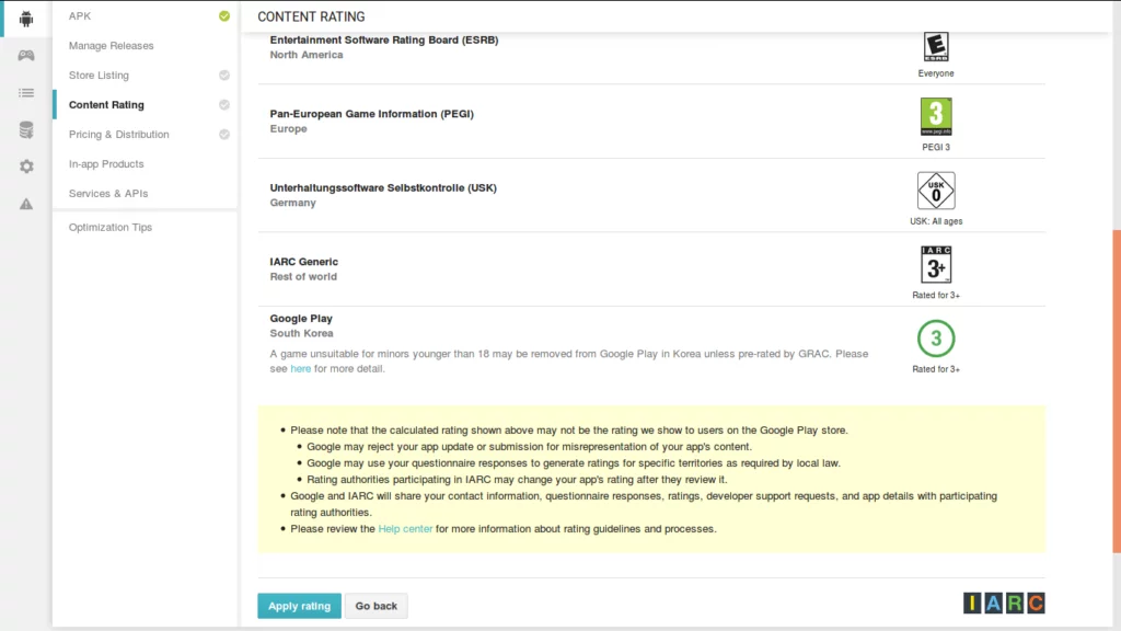 Calculate Rating Calculate Rating