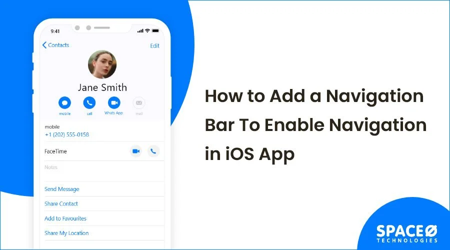 How to add navigation bar in iOS app
