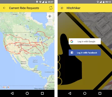 hitchhiker carpooling app