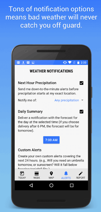 Push-Notification-Weather-app-development