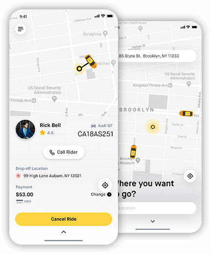 ride sharing app development