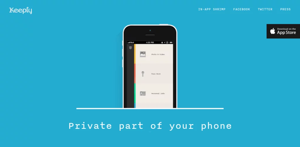Keeply-app-landing-page