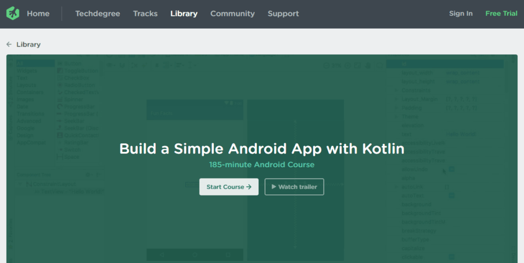Team Treehouse – Build a Simple Android App with Kotlin