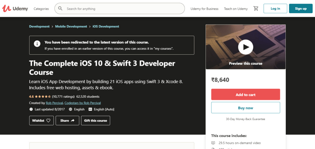 Udemy - The Complete iOS 10 & Swift 3 Developer Course