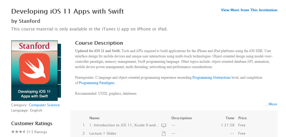 iTunes U - Developing iOS 11 Apps with Swift