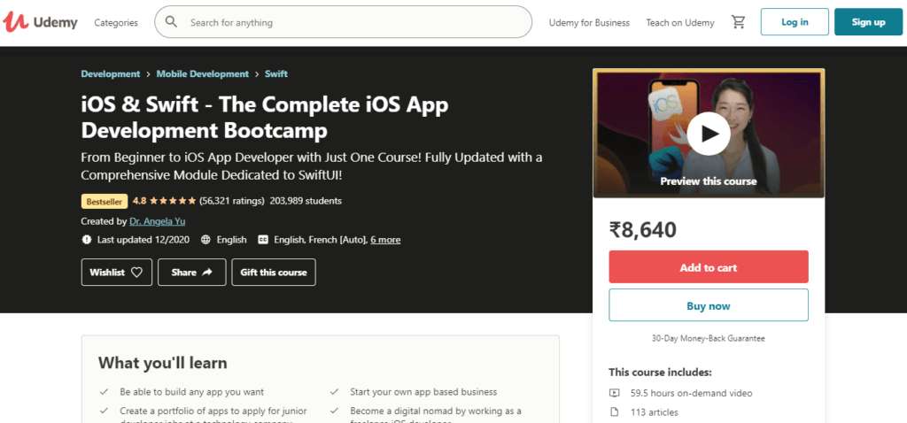 Udemy - iOS & Swift - The Complete iOS App Development Bootcamp