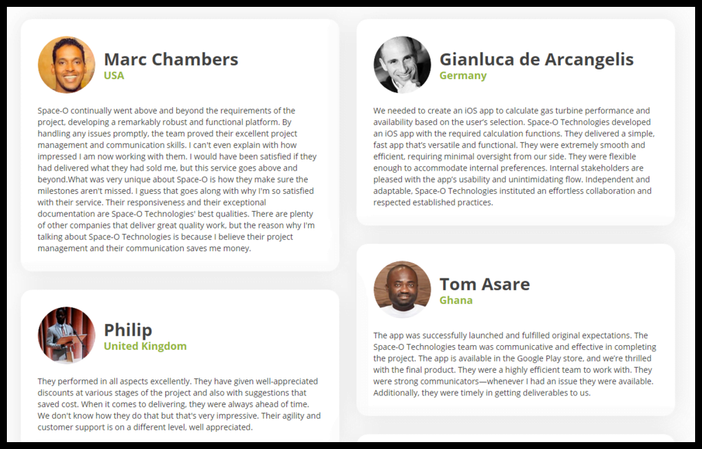 Reviews about Mobile App Development