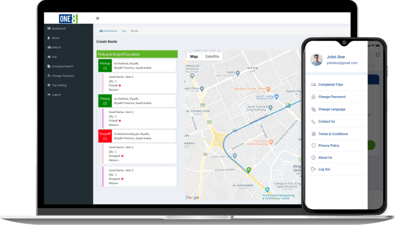 Person ecommerce app One8 app software