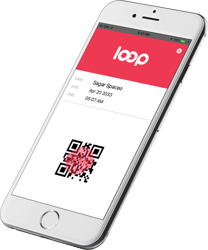 Loop app screen