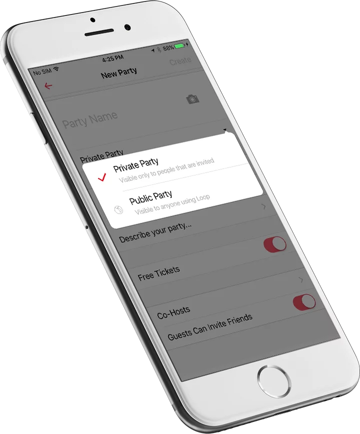 Loop app features