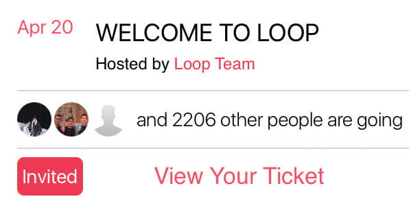 Loop app features