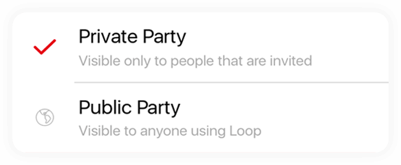 Loop app features