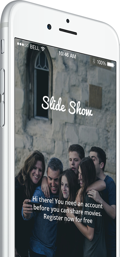Slide.show make.r app banner
