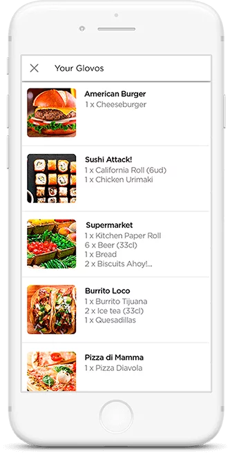 create a list of favorite item in Glovo app
