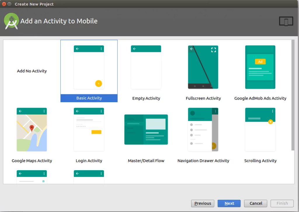 add an activity to your android studio project