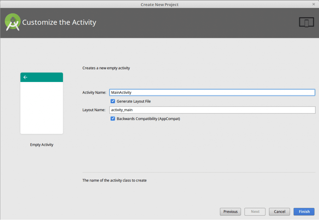 customize the activity