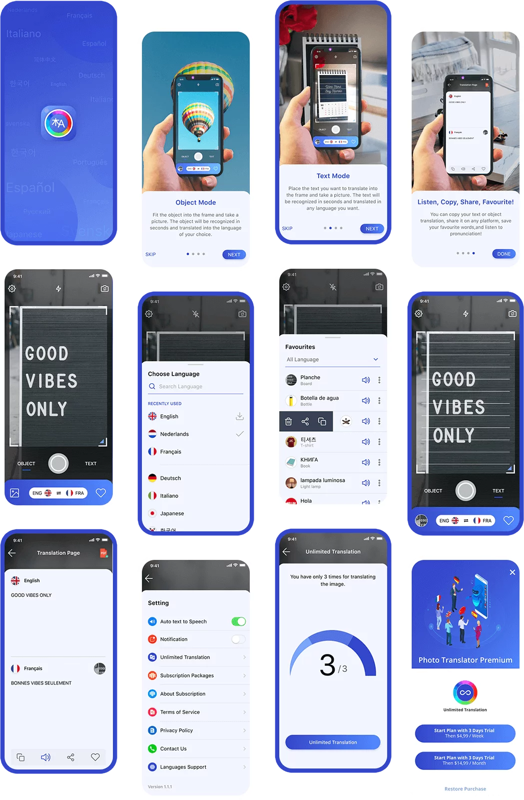 App Translator Screens App Translator Screens