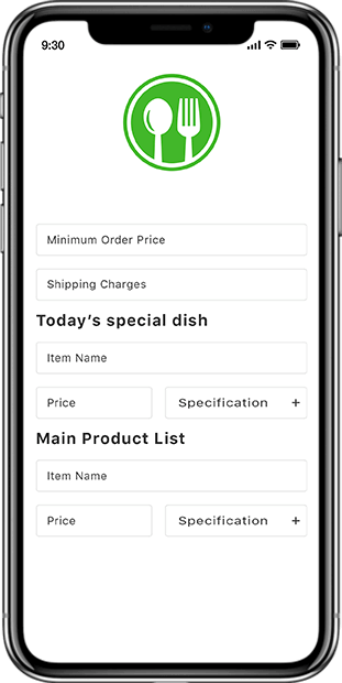 Restaurent Food app screen