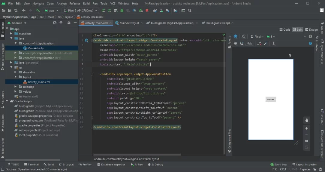 Add Button to XML File in Split Window