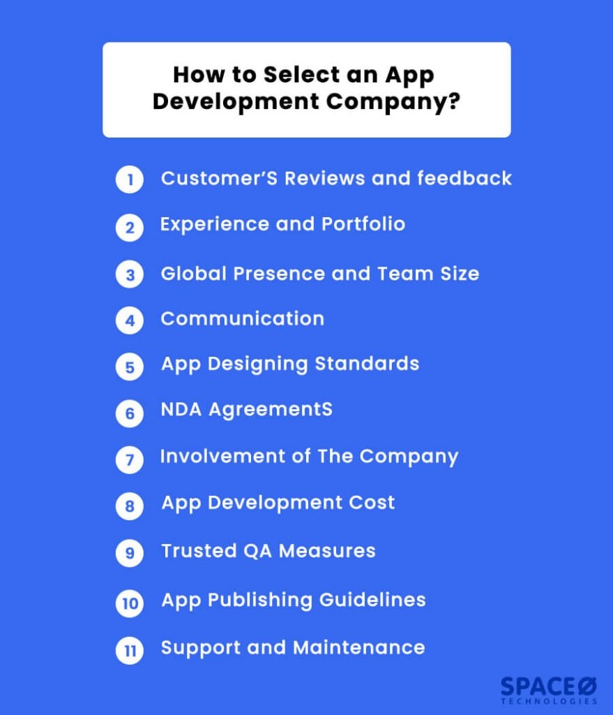 how to select app development company