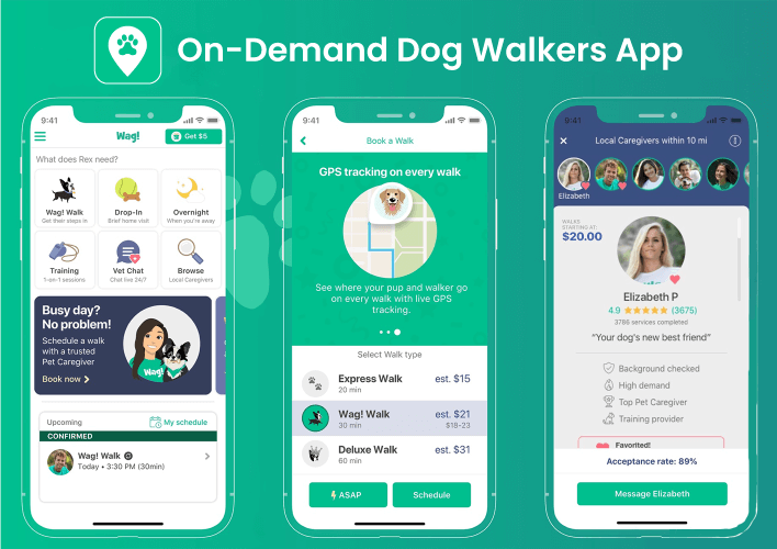 On Demand Dog Walkers App