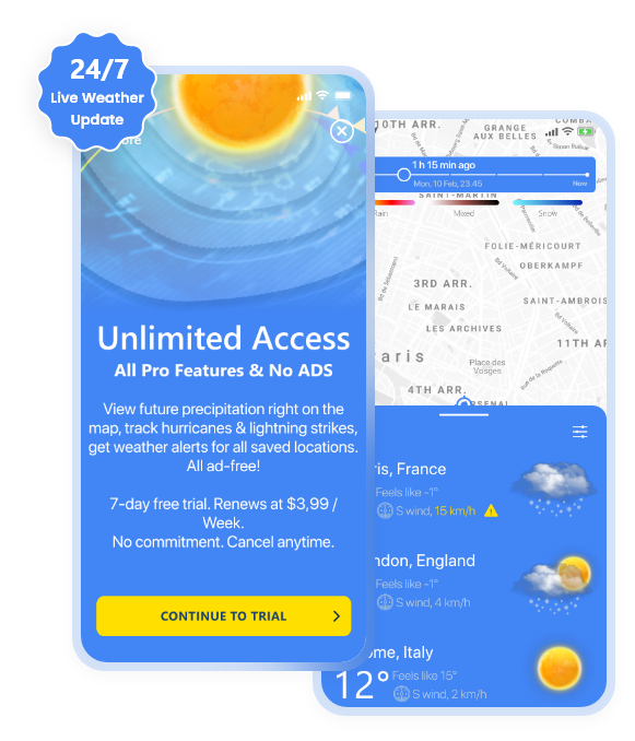 Weather Radar Live Banner