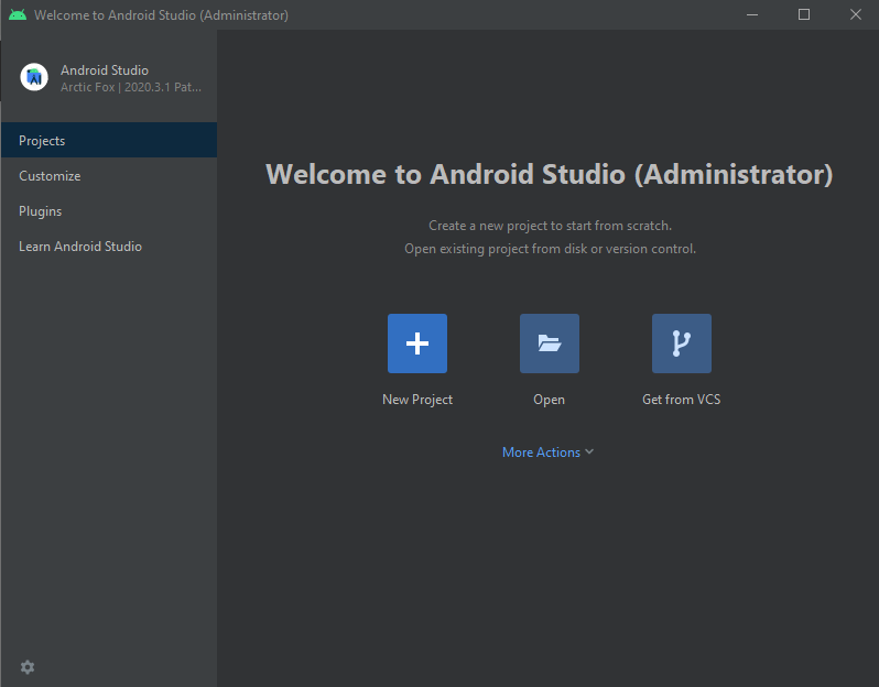 create new project in Android Studio create a new project in Android Studio