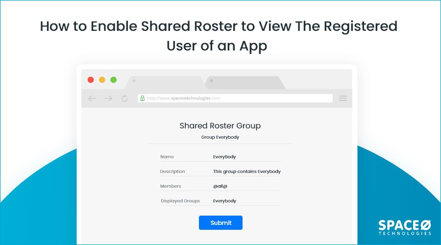 How to Enable Shared Roster to View Registered User?