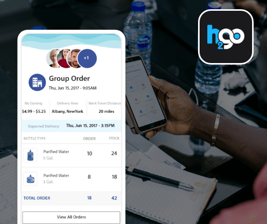 H2GO Water Delivery App