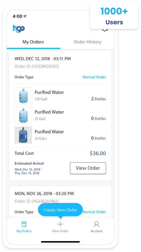 Bottled Water Delivery Service