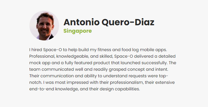 Testimonial from Antonio Quero Diaz