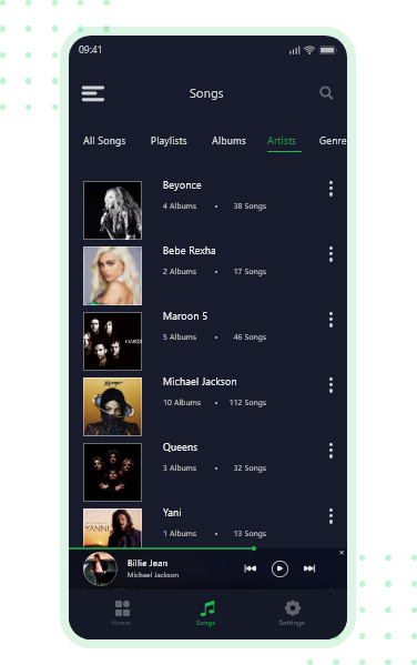 Spotify like Music Streaming Service App Development