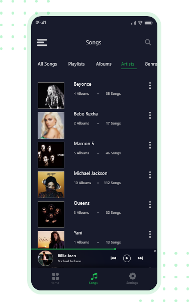 Spotify like Music Streaming Service App Development