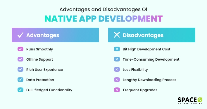 advantages and disadvantages of native apps
