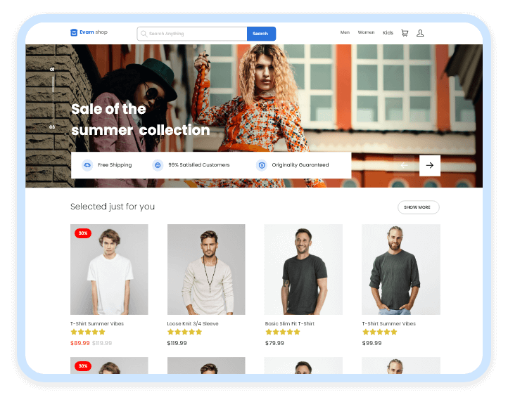 AI powered eCommerce Website Development