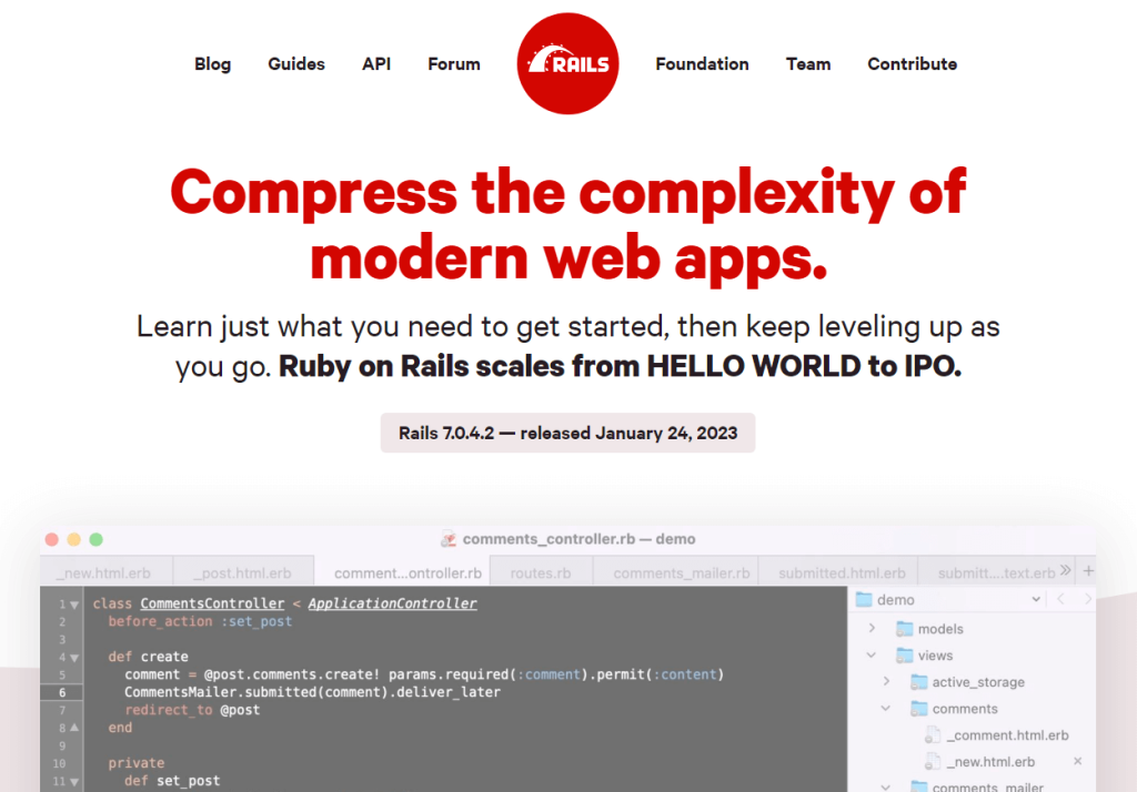 ruby-on-rails-website