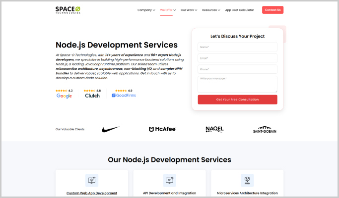 Nodejs Space-O Technologies