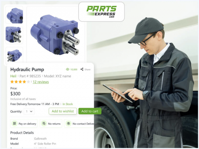 Parts Express: E-commerce Frontend for Industrial Equipment