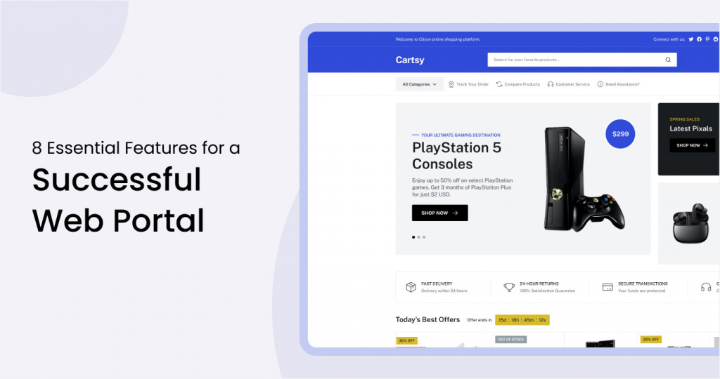 8 Essential Features for a Successful Web Portal
