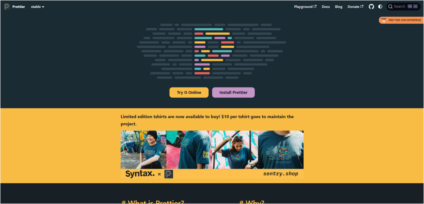 Prettier_ Code formatting Tool