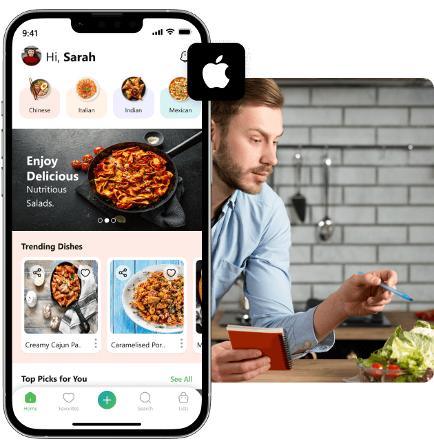 iOS-Based Recipe Management Platform Development