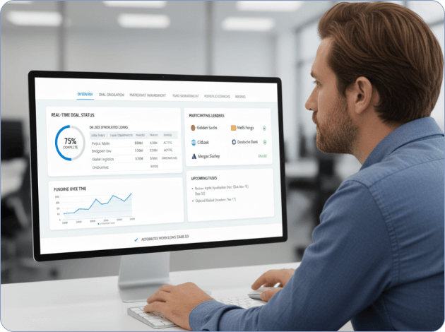 Commercial Lending Platform with Syndication Management