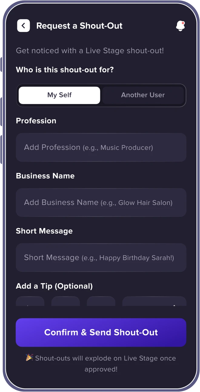 DJs & ShoutOut Users