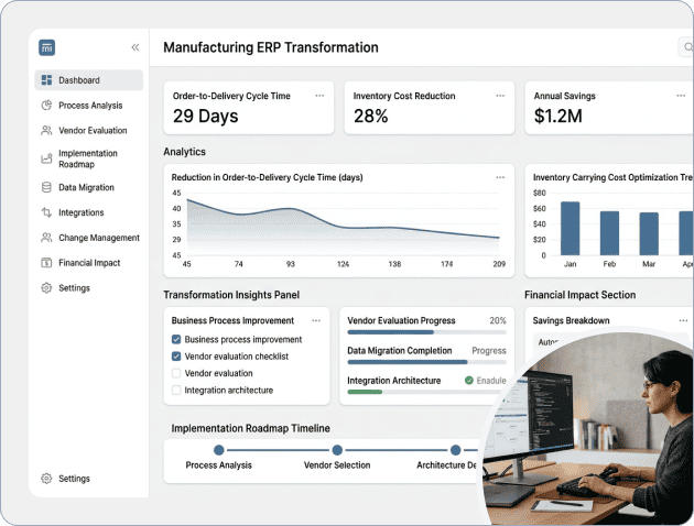 Manufacturing ERP Transformation for Industrial Equipment Company