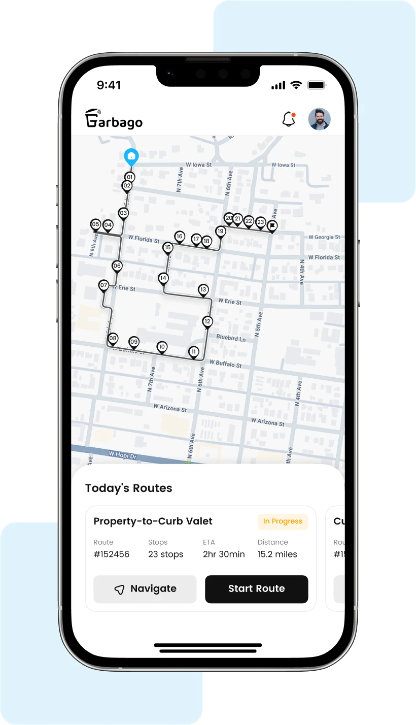 GarbaGo crew mobile app