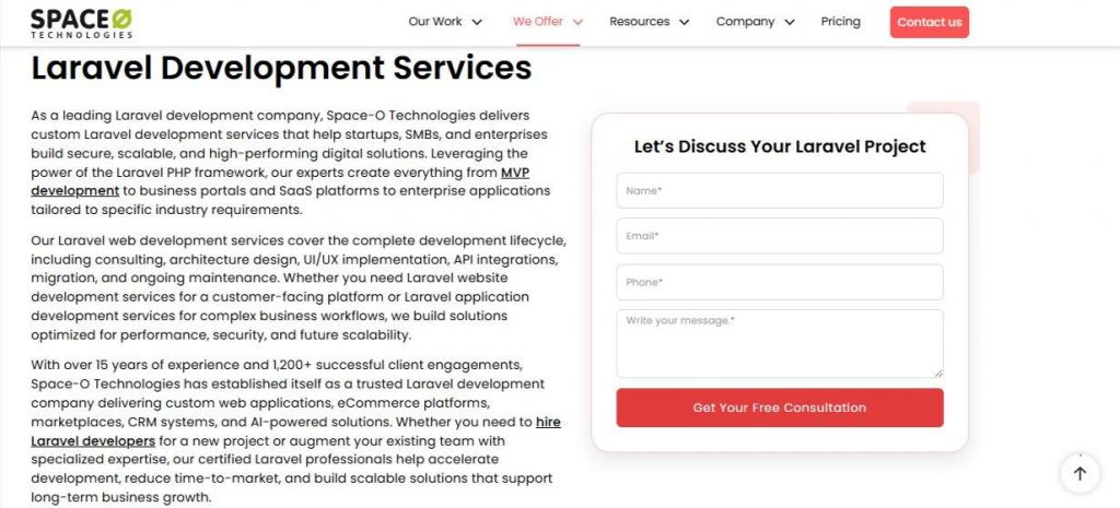 Space-O Technologies Laravel Development Company