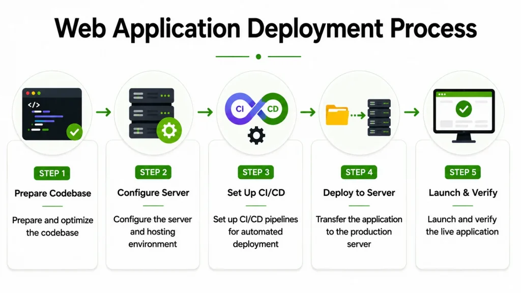 Step-by-Step Web Application Deployment Process