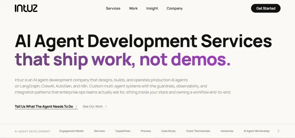 Intuz- AI Agent Development Company