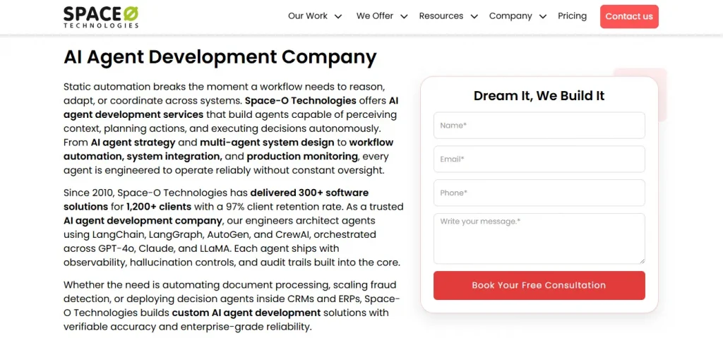 Space-O Technologies- AI Agent Development Company